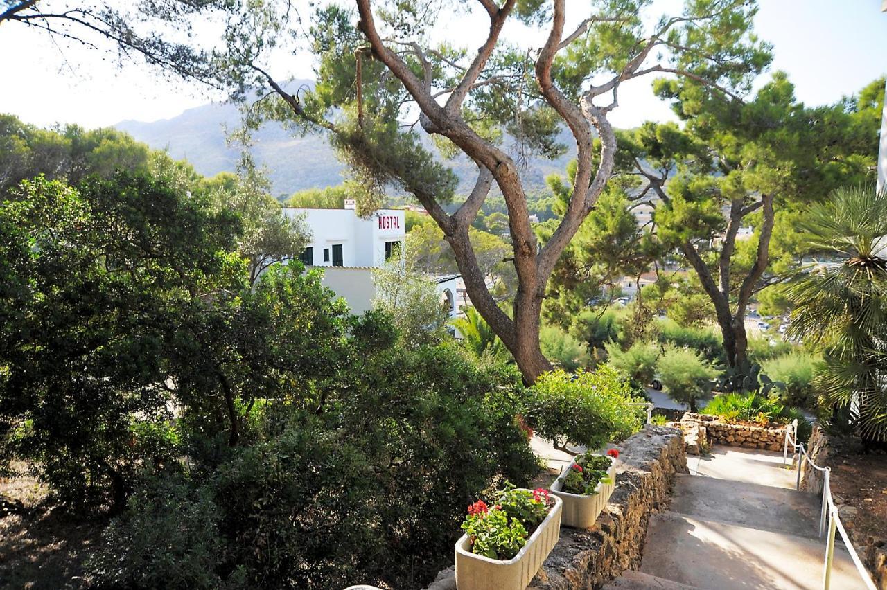Hostal Los Pinos Cala de Sant Vicenc Exteriör bild